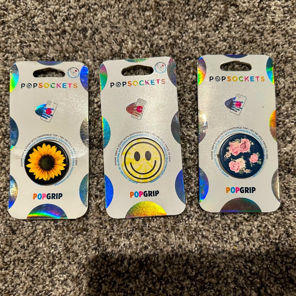 Lot of 3 Popsockets